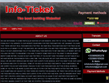 Tablet Screenshot of info-ticket.com